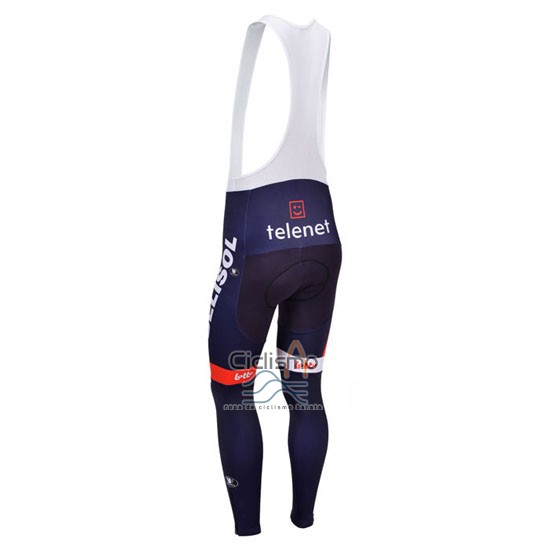 Lotto Belisol Ropa Ciclismo Culotte Largo 2013 Mangas Largas Violeta y Blanco
